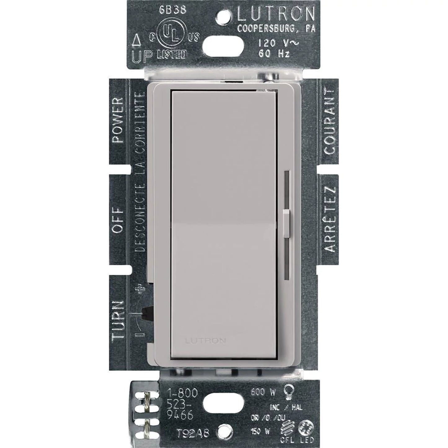 Lutron Diva LED+ Dimmer Switch, 150W LED | DVCL-153P