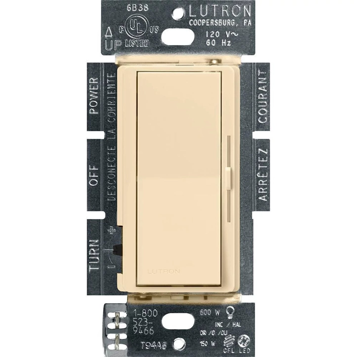 Lutron Diva LED+ Dimmer Switch, 150W LED | DVCL-153P