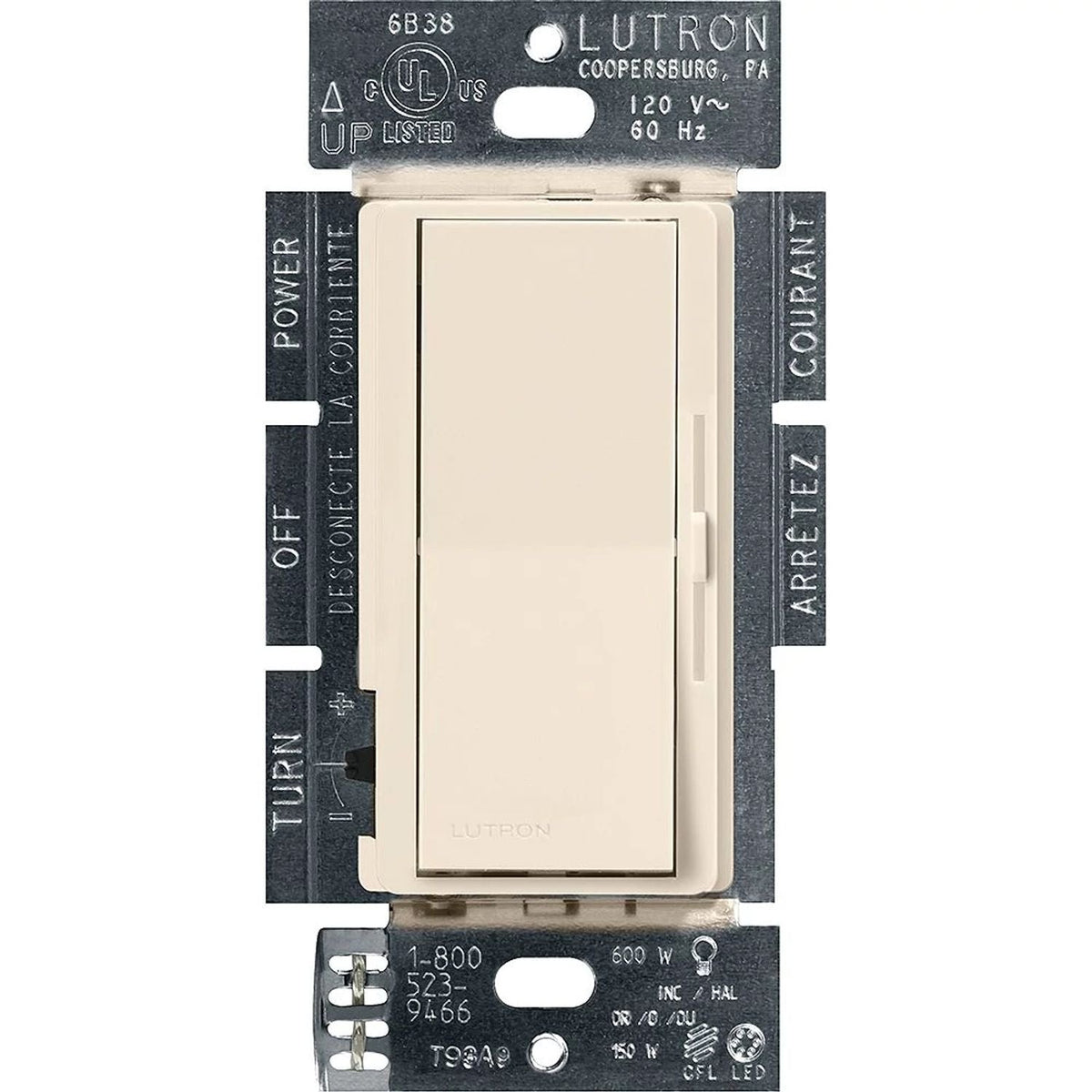 Lutron Diva LED+ Dimmer Switch, 150W LED | DVCL-153P