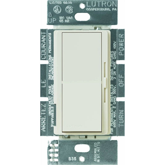 Diva Dimmer - Gloss Finish, Electronic Low-Voltage, 3-way, 120V/300W in light almond