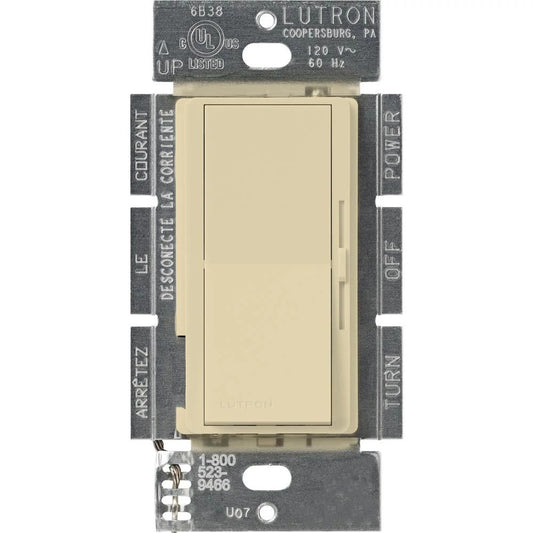 Lutron Diva 3-Speed Fan Control, 1.5A, Single-Pole/3-Way, No Neutral Required | DVFSQ-FH-XX-CSA