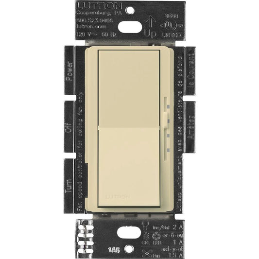 Lutron Diva 3-Speed Fan & Light Control - Wallplate Included | DVFSQ-LFH-XX-C