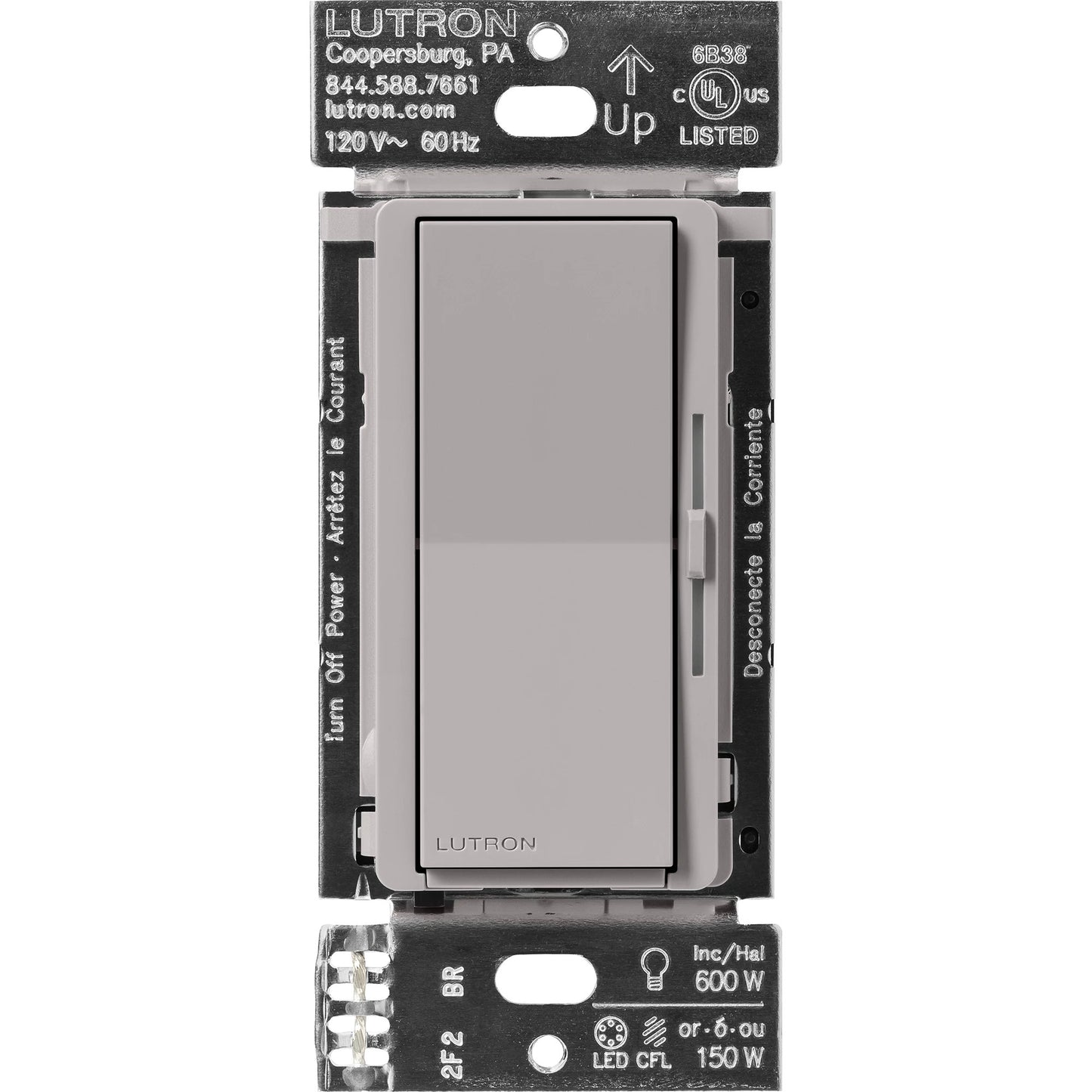 Lutron Caseta Diva In-Wall Smart Dimmer Switch | DVRF-6L-XX