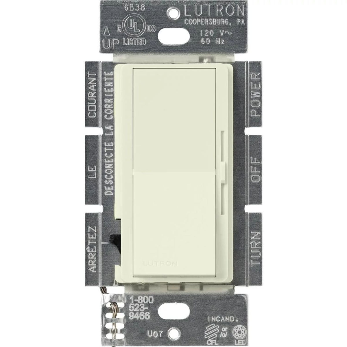 Lutron Diva LED+ Dimmer Switch - 250W LED | DVSCCL-253P