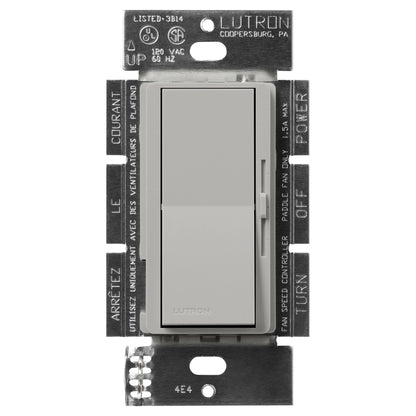 Lutron Diva 3-Speed Fan Control - Single Pole | DVSCFSQ-F