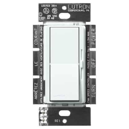 Lutron Diva 3-Speed Fan Control - Single Pole | DVSCFSQ-F