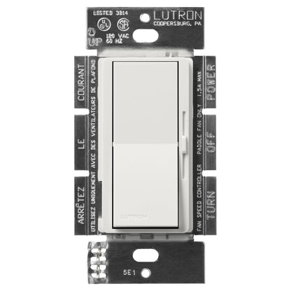 Lutron Diva 3-Speed Fan Control - Single Pole | DVSCFSQ-F
