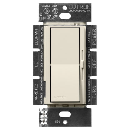 Lutron Diva 3-Speed Fan Control - Single Pole | DVSCFSQ-F