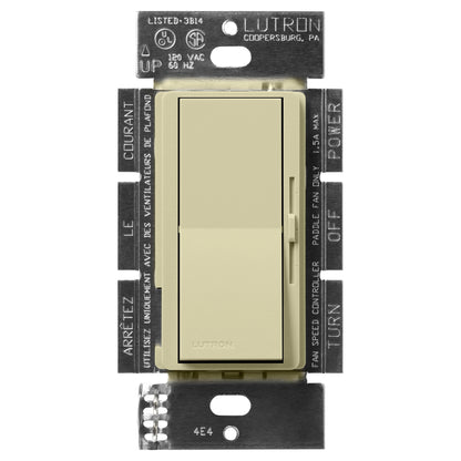 Lutron Diva 3-Speed Fan Control - Single Pole | DVSCFSQ-F