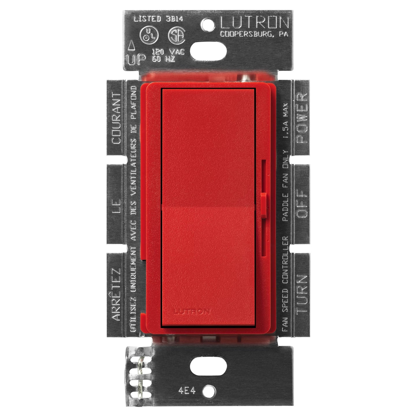 Lutron Diva 3-Speed Fan Control - Single Pole | DVSCFSQ-F