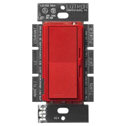 Lutron Diva 3-Speed Fan Control - Single Pole | DVSCFSQ-F