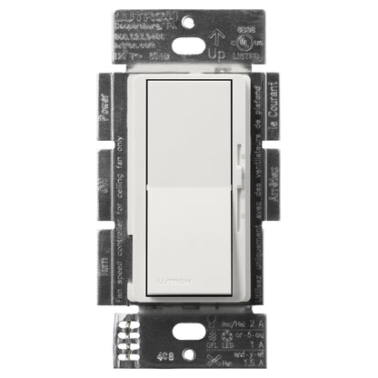 Lutron Diva 3-Speed Fan & Light Control - Single Pole | DVSCFSQ-LF