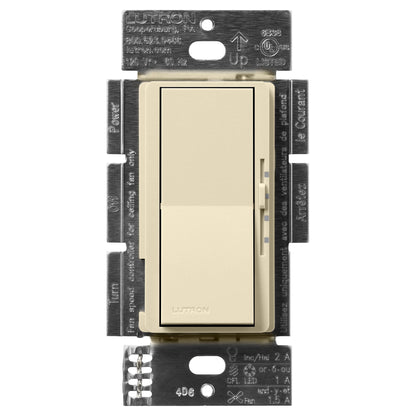 Lutron Diva 3-Speed Fan & Light Control - Single Pole | DVSCFSQ-LF