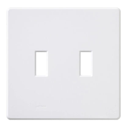 Lutron Fassada 2-Gang Wall Plate - Traditional Toggle Opening |FG-2
