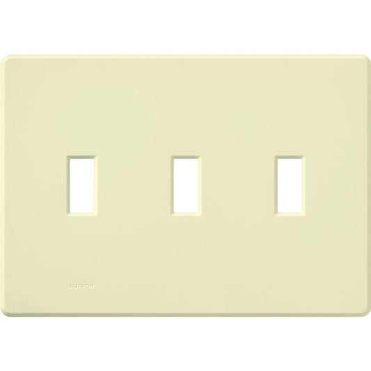 Lutron Fassada 3-Gang Wall Plate | For 3 Traditional Toggle Controls | FG-3