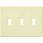 Lutron Fassada 3-Gang Wall Plate | For 3 Traditional Toggle Controls | FG-3