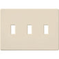 Lutron Fassada 3-Gang Wall Plate | For 3 Traditional Toggle Controls | FG-3