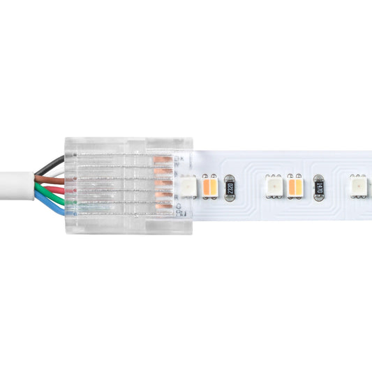 Lutron Lumaris 6-pin wire and tape connectors 10-pack for RGB + tunable white tape light, SKU LU-CK1-6W