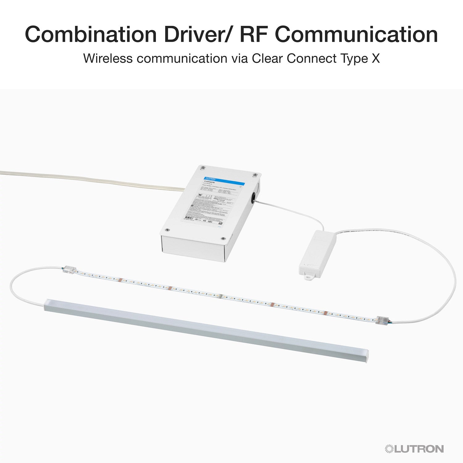 Lutron Lumaris RGB + tunable white system wiring overview, SKU LU-WK1-6W