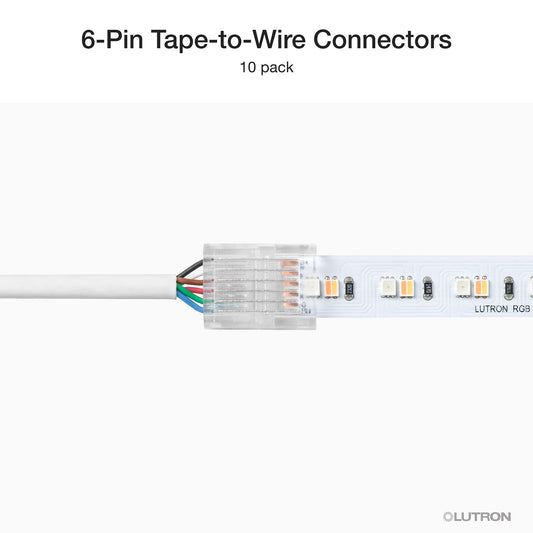 Lutron Lumaris RGB + tunable white wiring detail, SKU LU-WK1-6W