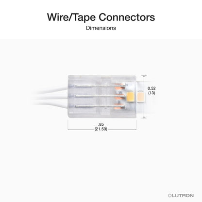 Lutron Lumaris tape connector application overview, SKU LU-CK1-TW