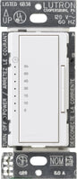 Product Display Visual of the SKU: MA-T51MNH-WH-C for Marketing of theLutron Maestro Countdown Timer - 600W/3A Fan, Neutral Required | MA-T51MNH-WH-C
