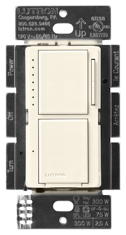 Lutron Maestro Dual Control - LED+ Dimmer & On/Off Switch | MACL-L3S25