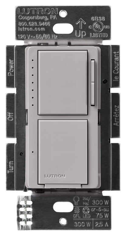 Lutron Maestro Dual Control - LED+ Dimmer & On/Off Switch | MACL-L3S25