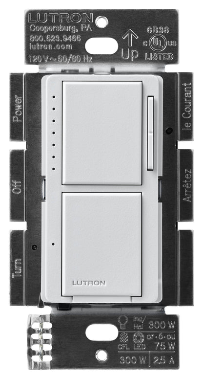 Lutron Maestro Dual Control - LED+ Dimmer & On/Off Switch | MACL-L3S25