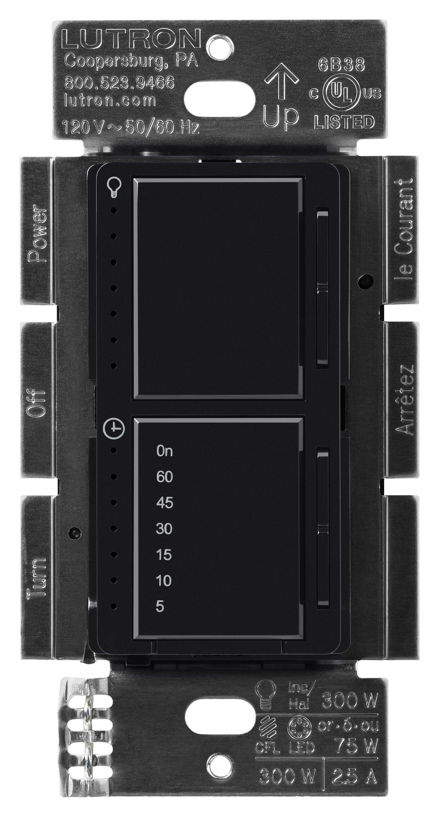 Lutron Maestro Dual Control - LED+ Dimmer & Countdown Timer | MACL-L3T251