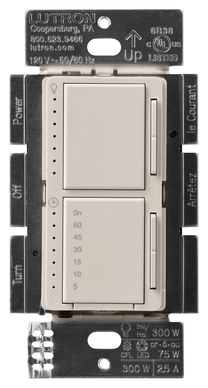 Lutron Maestro Dual Control - LED+ Dimmer & Countdown Timer | MACL-L3T251