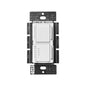 Product Display Visual of the SKU: MACL-L3T251B-WH for Marketing of theLutron Maestro Dual Control - LED+ Dimmer & Countdown Timer | MACL-L3T251B
