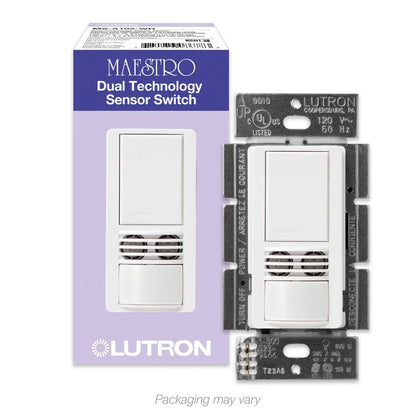 Lutron Maestro Dual-Tech Vacancy Sensor - No Neutral Required | MS-A102-V