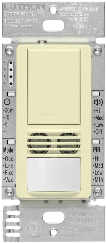 Lutron Maestro Dual-Tech Vacancy Sensor - PIR + Ultrasonic | MS-B102-V