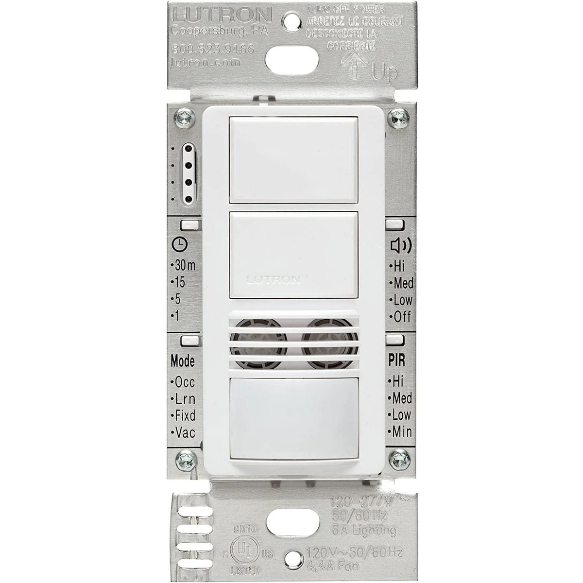 Lutron Maestro Dual-Tech Motion Sensor - PIR + Ultrasonic | MS-B202
