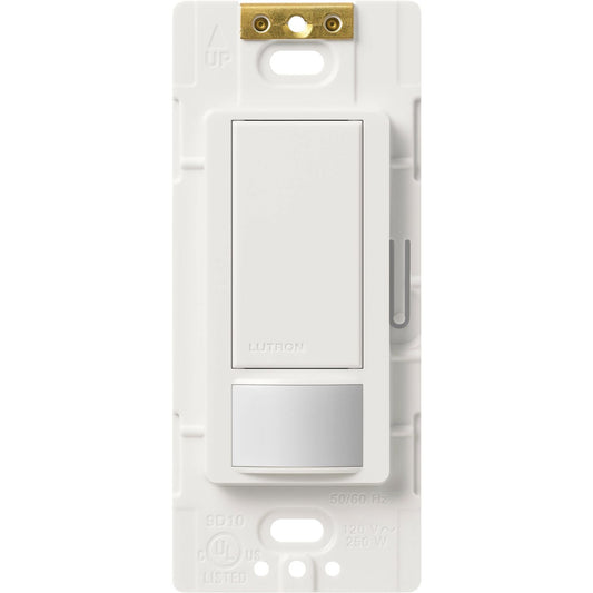 Lutron Vacancy-Only Motion Sensor Switch, 2A, Single-Pole, No Neutral Required, White