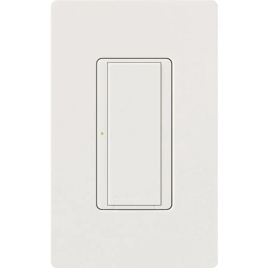 Lutron Maestro 8A Electronic Switch, Neutral Required, 950W Lighting/3A Fan, 120V, Single Pole/3-Way, MSC-S8AM-SW, Snow White
