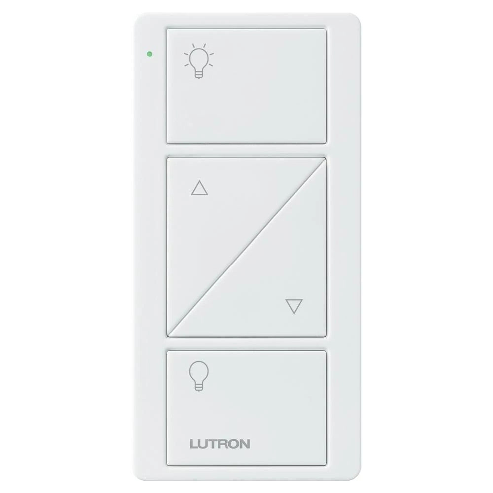 Product Display Visual of the SKU: PJ2-2BRL-GWH-L01 for Marketing of theLutron Pico 2-Button Remote with Raise/Lower - Wireless Control | PJ2-2BRL-GXX-L01