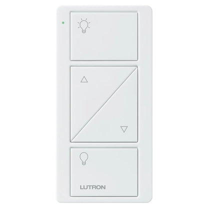 Product Display Visual of the SKU: PJ2-2BRL-GWH-L01 for Marketing of theLutron Pico 2-Button Remote with Raise/Lower - Wireless Control | PJ2-2BRL-GXX-L01