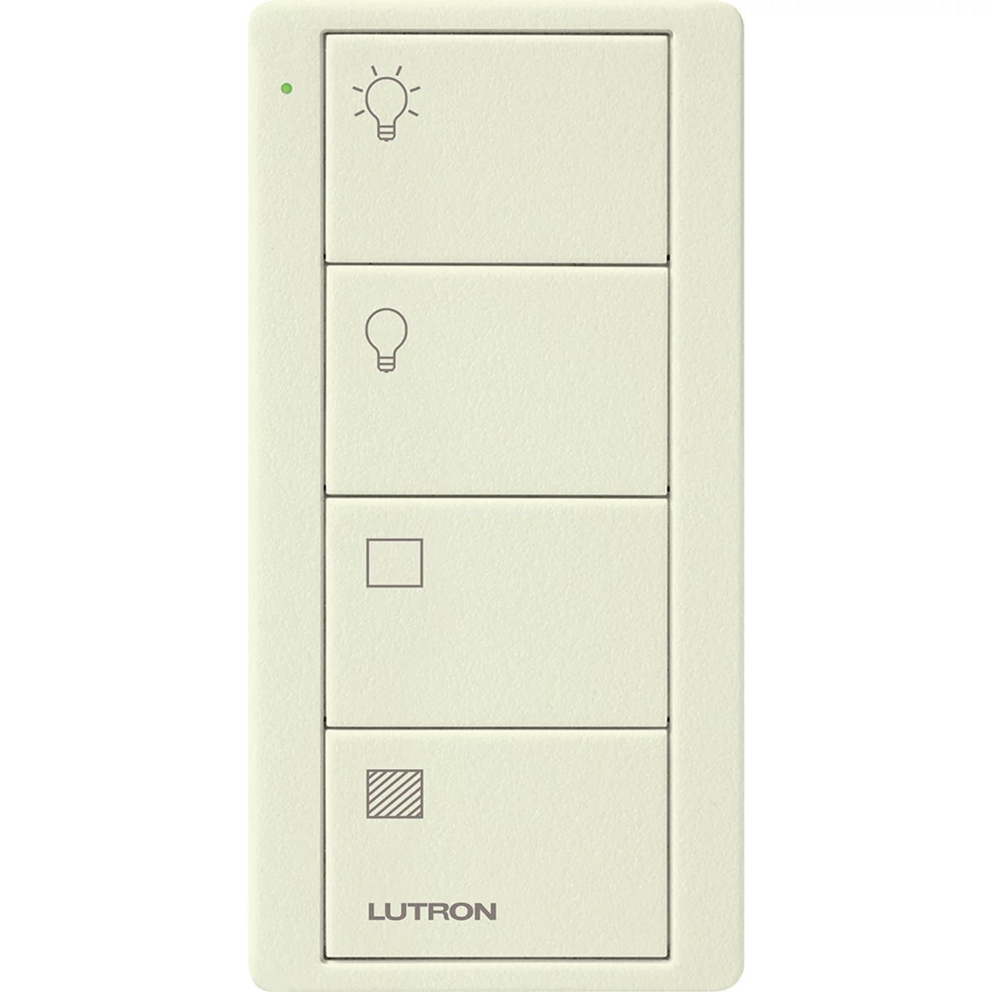 Lutron Pico Smart Remote, 4-Button 2-Group Control (Light & Shade Icons) | PJ2-4B-XX-LS21