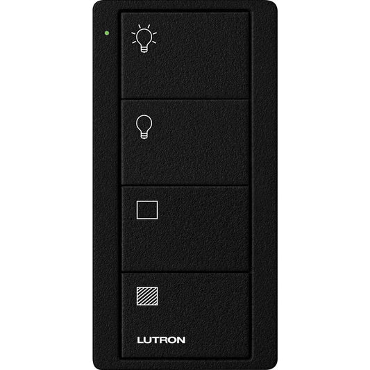 Lutron 4-Button, 2 Group Control, Pico Smart Remote, with Light and Shade Icons | PJ2-4B-TMN-L21