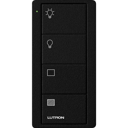 Lutron Pico Smart Remote, 4-Button 2-Group Control (Light & Shade Icons) | PJ2-4B-XX-LS21