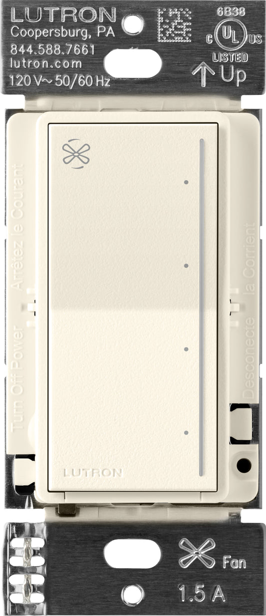 Lutron RadioRA 3 Sunnata Touch Fan Control 1.5A AC Motor Clear Connect Type X - Neutral Required  | RRST-ANF