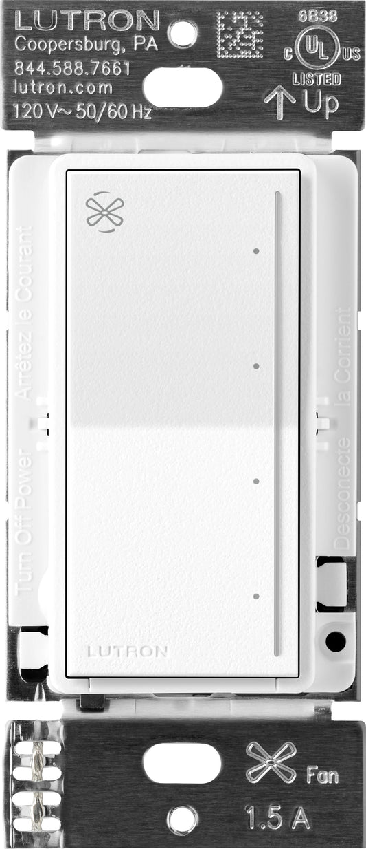 Lutron RadioRA 3 Sunnata Touch Fan Control 1.5A AC Motor Clear Connect Type X - Neutral Required  | RRST-ANF