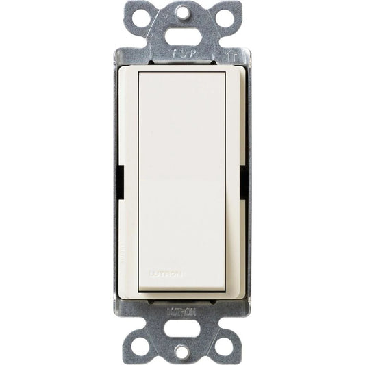 Lutron Claro Single-Pole On/Off Rocker Switch with Locator Light, 15A | SC-1PSNL