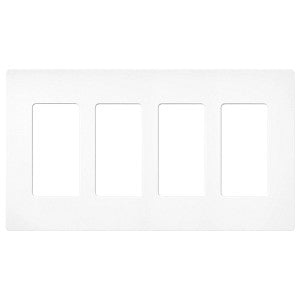 Lutron Claro 4-Gang Wallplate | CW-4-XX