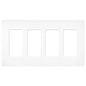 Lutron Claro 4-Gang Wallplate | CW-4-XX