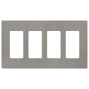 Lutron Claro 4-Gang Wallplate | CW-4-XX