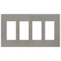 Lutron Claro 4-Gang Wallplate | CW-4-XX