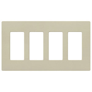 Lutron Claro 4-Gang Wallplate | CW-4-XX